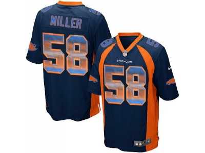 Nike Denver Broncos #58 Von Miller Navy Blue Alternate Men's Stitched NFL Limited Strobe Jersey