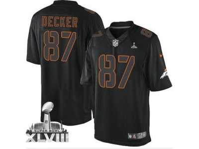 Nike Denver Broncos #87 Eric Decker Black Super Bowl XLVIII NFL Impact Limited Jersey