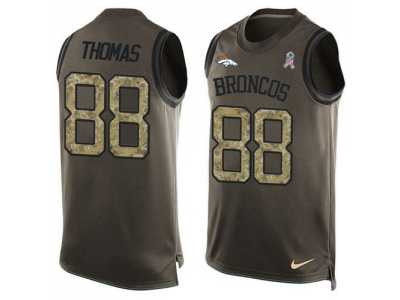 Nike Denver Broncos #88 Demaryius Thomas Green Men's Stitched NFL Limited Salute To Service Tank Top Jersey