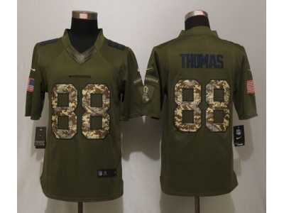 Nike Denver Broncos #88 Demaryius Thomas Green Salute To Service Jerseys(Limited)