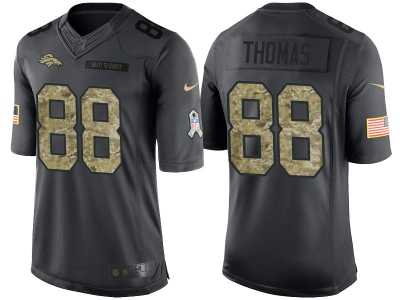Nike Denver Broncos #88 Demaryius Thomas Men's Stitched Black NFL Salute to Service Limited Jerseys