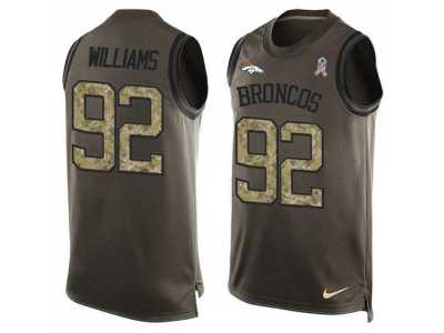 Nike Denver Broncos #92 Sylvester Williams Green Men's Stitched NFL Limited Salute To Service Tank Top Jersey
