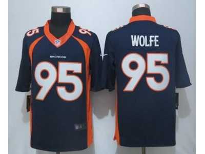 Nike Denver Broncos #95 Derek Wolfe Navy Blue Alternate Men's Stitched NFL New Limited Jersey
