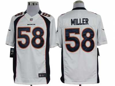 Nike NFL Denver Broncos #58 Von Miller White Jerseys(Limited)