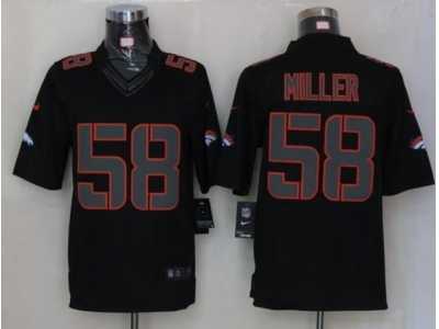 Nike NFL Denver Broncos #58 Von Miller black Jerseys(Limited)