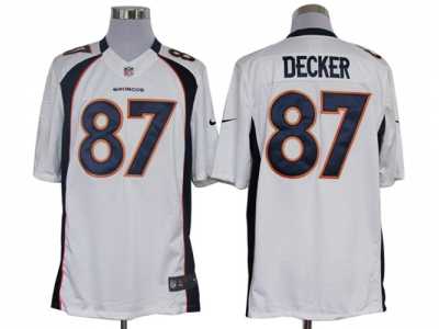 Nike NFL Denver Broncos #87 Eric Decker White Jerseys(Limited)