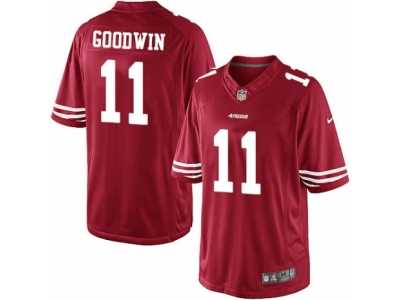 Men's Nike San Francisco 49ers #11 Marquise Goodwin Limited Red Team Color NFL Jersey