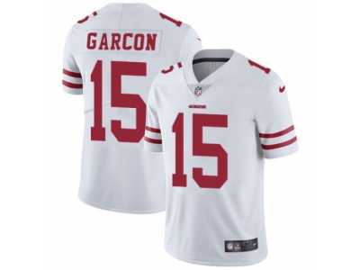 Men's Nike San Francisco 49ers #15 Pierre Garcon Vapor Untouchable Limited White NFL Jersey