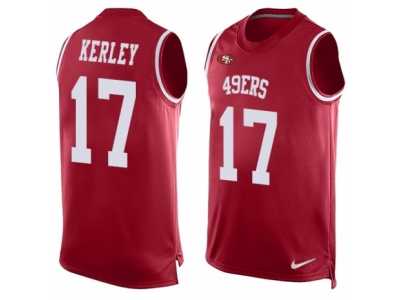 Men's Nike San Francisco 49ers #17 Jeremy Kerley Limited Red Player Name & Number Tank Top NFL Jersey