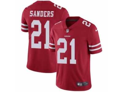 Men's Nike San Francisco 49ers #21 Deion Sanders Vapor Untouchable Limited Red Team Color NFL Jersey