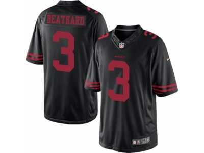 Men's Nike San Francisco 49ers #3 C. J. Beathard Limited Black NFL Jersey