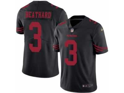 Men's Nike San Francisco 49ers #3 C. J. Beathard Limited Black Rush NFL Jersey