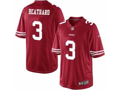 Men's Nike San Francisco 49ers #3 C. J. Beathard Limited Red Team Color NFL Jersey