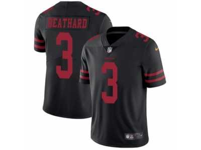 Men's Nike San Francisco 49ers #3 C. J. Beathard Vapor Untouchable Limited Black NFL Jersey