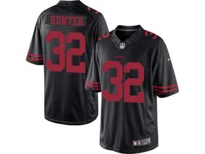 Men's Nike San Francisco 49ers #32 Kendall Hunter Limited Black NFL Jersey