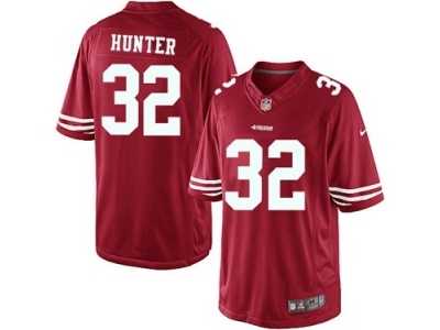 Men's Nike San Francisco 49ers #32 Kendall Hunter Limited Red Team Color NFL Jersey