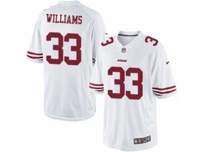 Men's Nike San Francisco 49ers #33 Joe Williams Limited White NFL Jersey