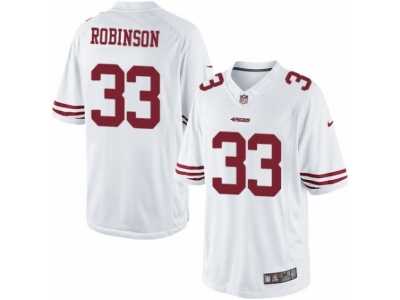Men's Nike San Francisco 49ers #33 Rashard Robinson Limited White NFL Jersey