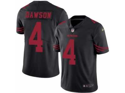 Men's Nike San Francisco 49ers #4 Phil Dawson Limited Black Rush NFL Jersey