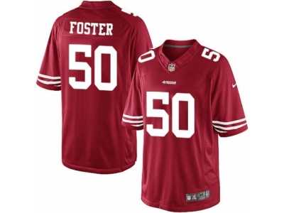 Men's Nike San Francisco 49ers #50 Reuben Foster Limited Red Team Color NFL Jersey