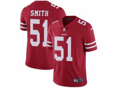 Men's Nike San Francisco 49ers #51 Malcolm Smith Vapor Untouchable Limited Red Team Color NFL Jersey
