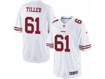 Men's Nike San Francisco 49ers #61 Andrew Tiller Limited White NFL Jersey