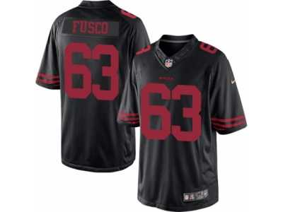 Men's Nike San Francisco 49ers #63 Brandon Fusco Limited Black NFL Jersey