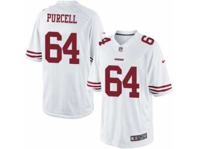 Men's Nike San Francisco 49ers #64 Mike Purcell Limited White NFL Jersey
