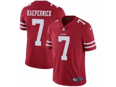 Men's Nike San Francisco 49ers #7 Colin Kaepernick Vapor Untouchable Limited Red Team Color NFL Jersey