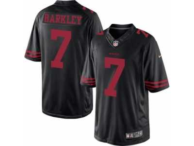 Men's Nike San Francisco 49ers #7 Matt Barkley Limited Black NFL Jersey
