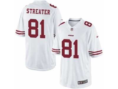 Men's Nike San Francisco 49ers #81 Rod Streater Limited White NFL Jersey