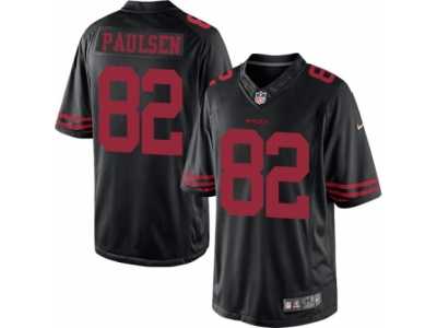 Men's Nike San Francisco 49ers #82 Logan Paulsen Limited Black NFL Jersey