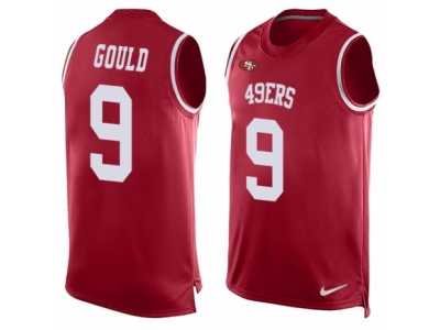 Men's Nike San Francisco 49ers #9 Robbie Gould Limited Red Player Name & Number Tank Top NFL Jersey