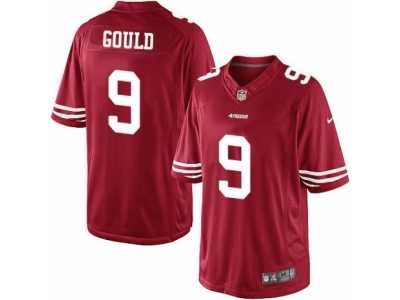 Men's Nike San Francisco 49ers #9 Robbie Gould Limited Red Team Color NFL Jersey