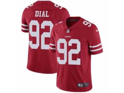 Men's Nike San Francisco 49ers #92 Quinton Dial Vapor Untouchable Limited Red Team Color NFL Jersey