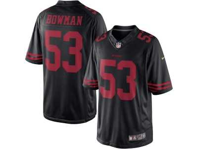 Men's San Francisco 49ers #53 NaVorro Bowman Nike Black Color Rush Limited Jersey