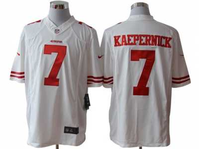 Nike NFL San Francisco 49ers #7 Colin Kaepernick white Jerseys(Limited)