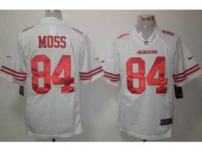 Nike NFL San Francisco 49ers #84 Randy Moss White jerseys(Limited)