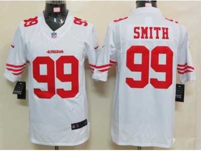Nike NFL San Francisco 49ers #99 Aldon Smith white jerseys(Limited)