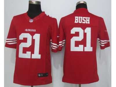 Nike San Francisco 49ers #21 Reggie Bush red Jerseys(Limited)