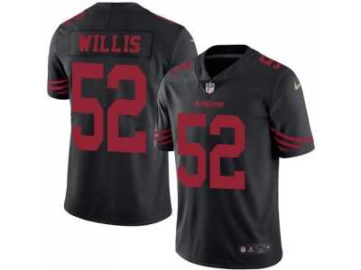 Nike San Francisco 49ers #52 Patrick Willis Black Men's Stitched NFL Limited Rush Jersey