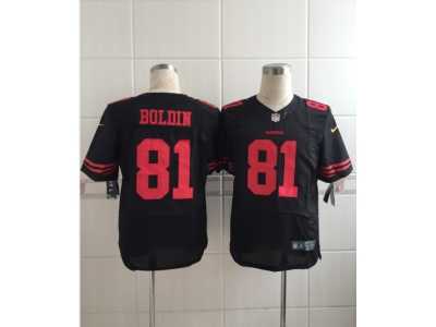 Nike San Francisco 49ers #81 Anquan Boldin Black Alternate Jerseys(Limited)