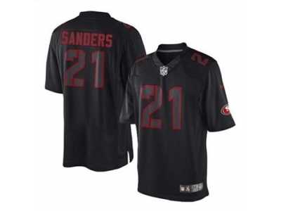 Nike jerseys san francisco 49ers #21 sanders black[Impact Limited][sanders]