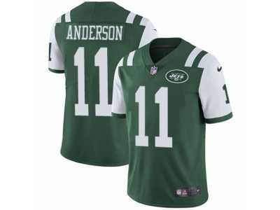 Men's Nike New York Jets #11 Robby Anderson Vapor Untouchable Limited Green Team Color NFL Jersey