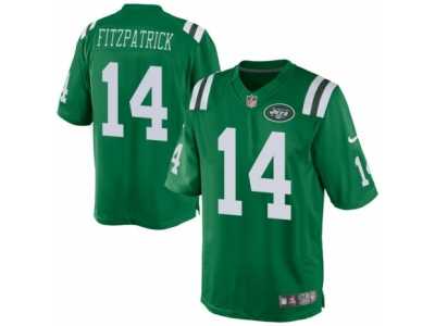 Men's Nike New York Jets #14 Ryan Fitzpatrick Limited Green Rush NFL Jersey