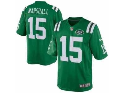Men's Nike New York Jets #15 Brandon Marshall Limited Green Rush NFL Jersey