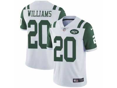 Men's Nike New York Jets #20 Marcus Williams Vapor Untouchable Limited White NFL Jersey