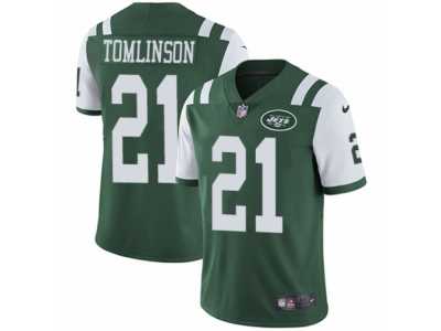 Men's Nike New York Jets #21 LaDainian Tomlinson Vapor Untouchable Limited Green Team Color NFL Jersey