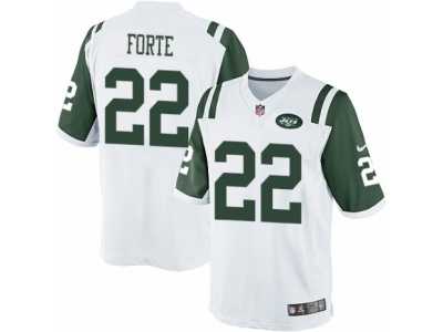 Men's Nike New York Jets #22 Matt Forte Limited White NFL Jersey