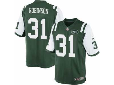 Men's Nike New York Jets #31 Khiry Robinson Limited Green Team Color NFL Jersey